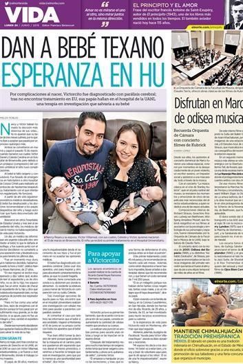 Captura periódico bebé texano