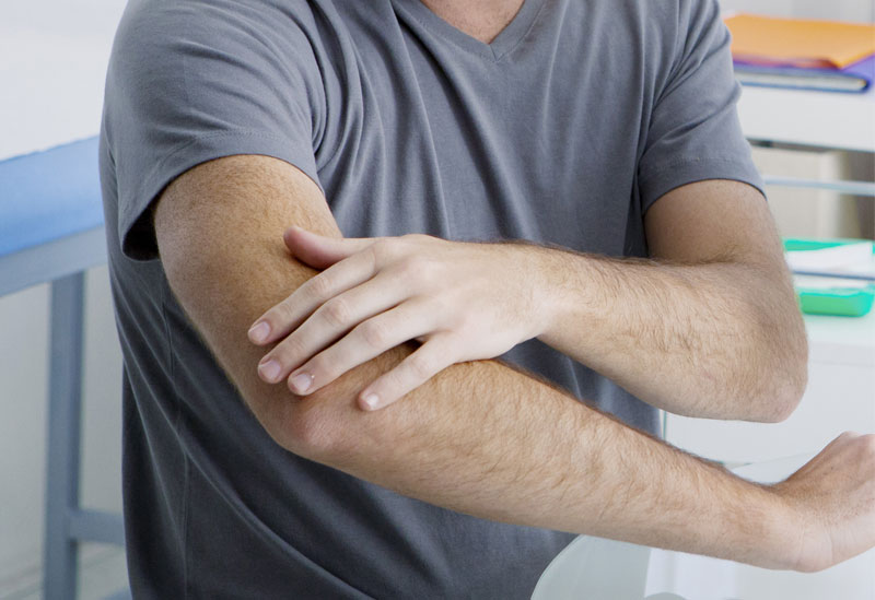 Paciente osteoartritis en brazo